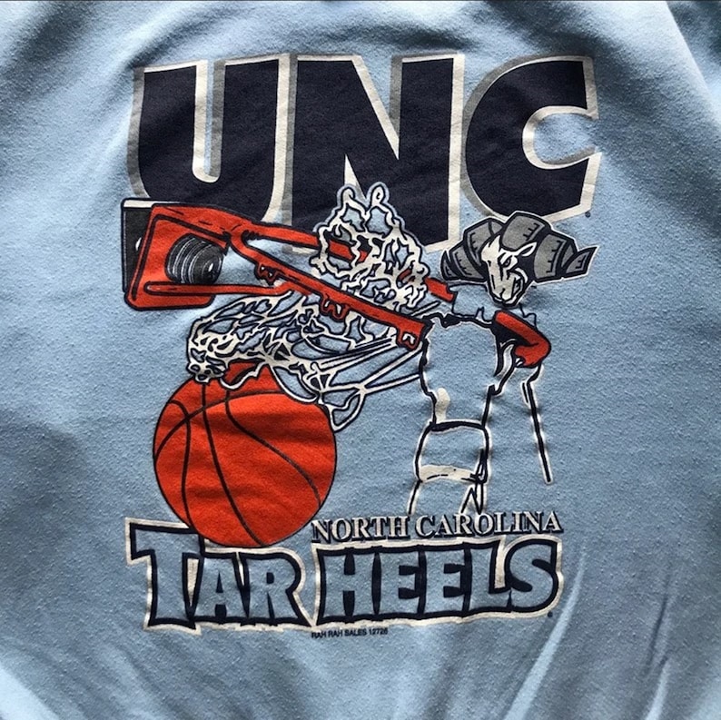 Vintage 90s University North Carolina Tar Heels crewneck sweatshirt, Shirt, Hoodie - Image 2