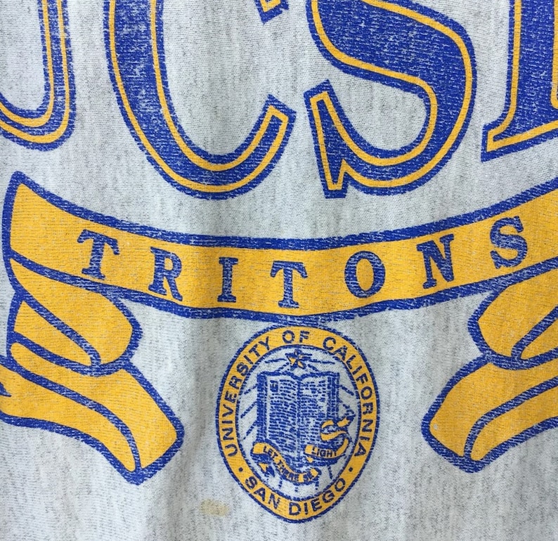Vintage 90s University Of California San Diego Sweatshirt, University Of California Shirt - Image 2