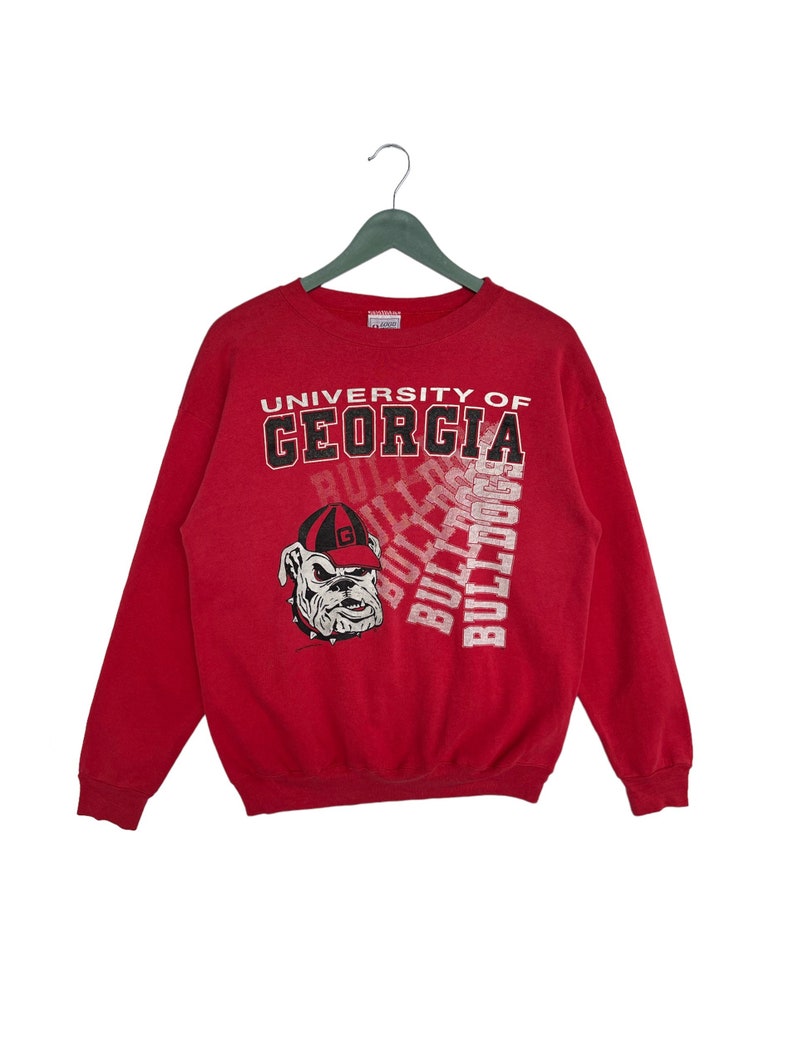Vintage 90s University Of Georgia Bulldog Unisex Sweatshirt Hoodie Shirt