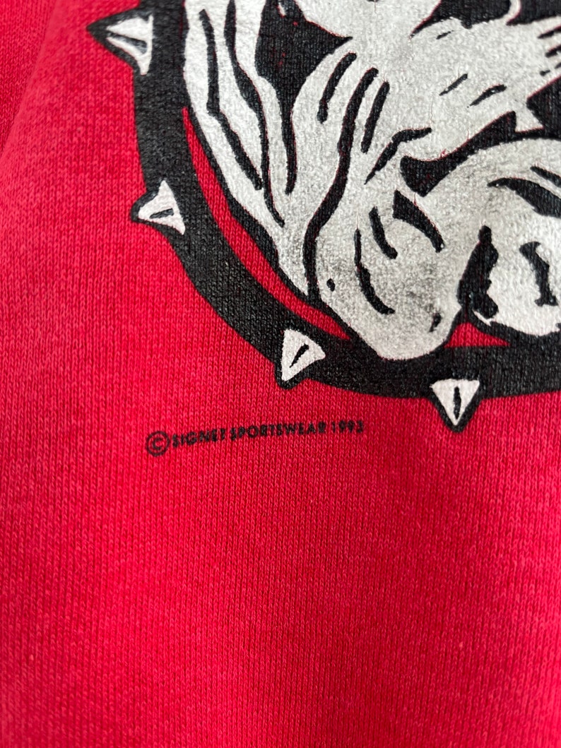 Vintage 90s University Of Georgia Bulldog Unisex Sweatshirt Hoodie Shirt - Image 3