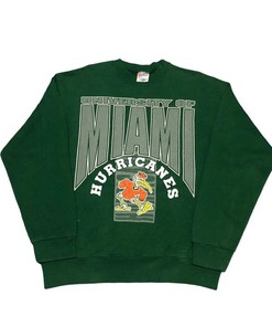Vintage 90s University Of Miami Hurricanes Sweatshirt, Shirt, T-shirt, Hoodie