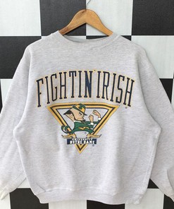Vintage 90s University Of Notre Dame Sweatshirt, University Of Notre Dame Shirt, T-shirt, Hoodie