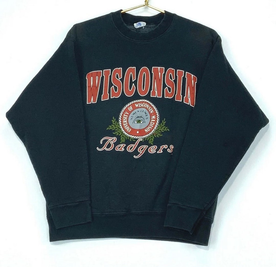 Vintage 90s University Of Wisconsin Badgers Starter Sweatshirt, Hoodie