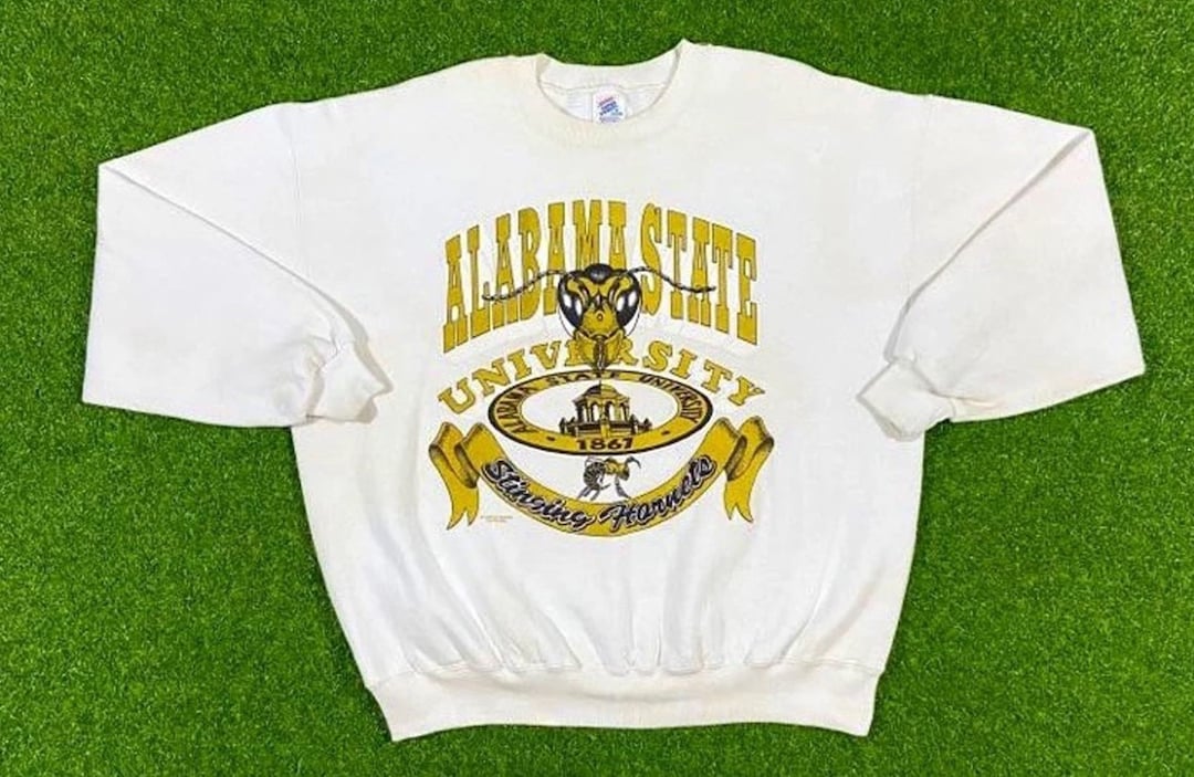 Vintage 90s University of Alabama State NCAA Football Crewneck Sweatshirt, T shirt, Hoodie