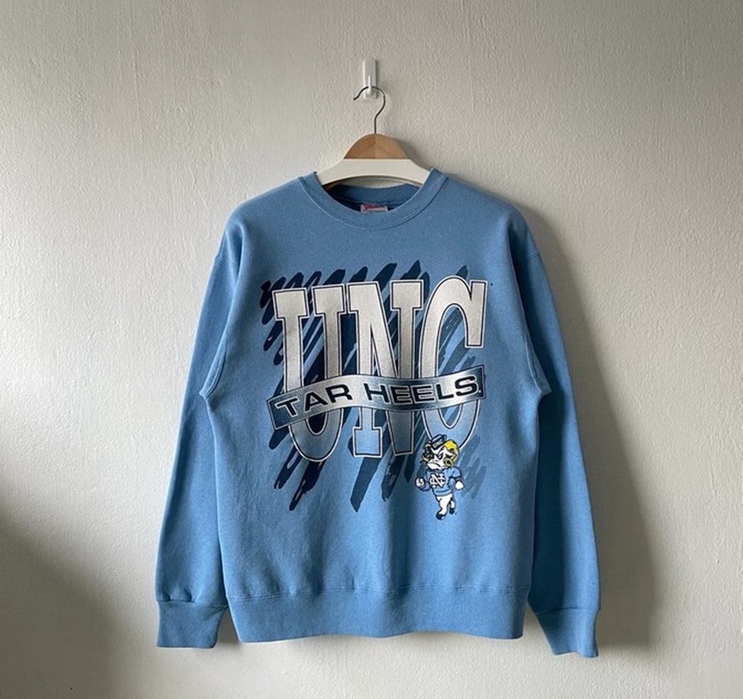 Vintage 90s University of North Carolina Tar Heels Crewneck Sweatshirt, T shirt, Hoodie