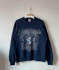 Vintage 90s University of North Carolina Tar Heels Crewneck Sweatshirt, T shirt, Hoodie Gifts for Fans