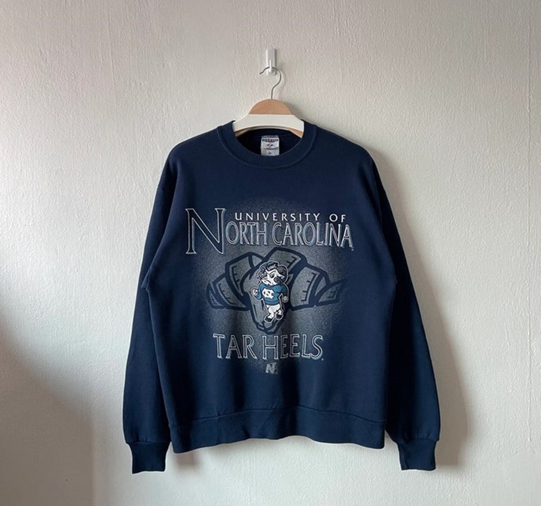 Vintage 90s University of North Carolina Tar Heels Crewneck Sweatshirt, T shirt, Hoodie Gifts for Fans