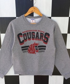 Vintage 90s Washington State Cougars Sweatshirt Jumper Washington State Cougars Crewneck, Shirt, Hoodie