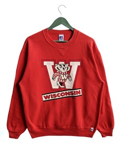 Vintage 90s Wisconsin University Unisex Sweatshirt Hoodie Shirt