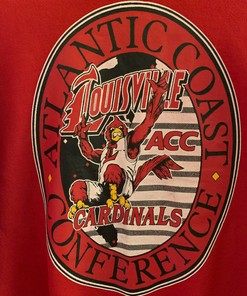 Vintage Acc Louisville Cardinals Basketball Jerzees Super Sweats,  Louisville Sweatshirt