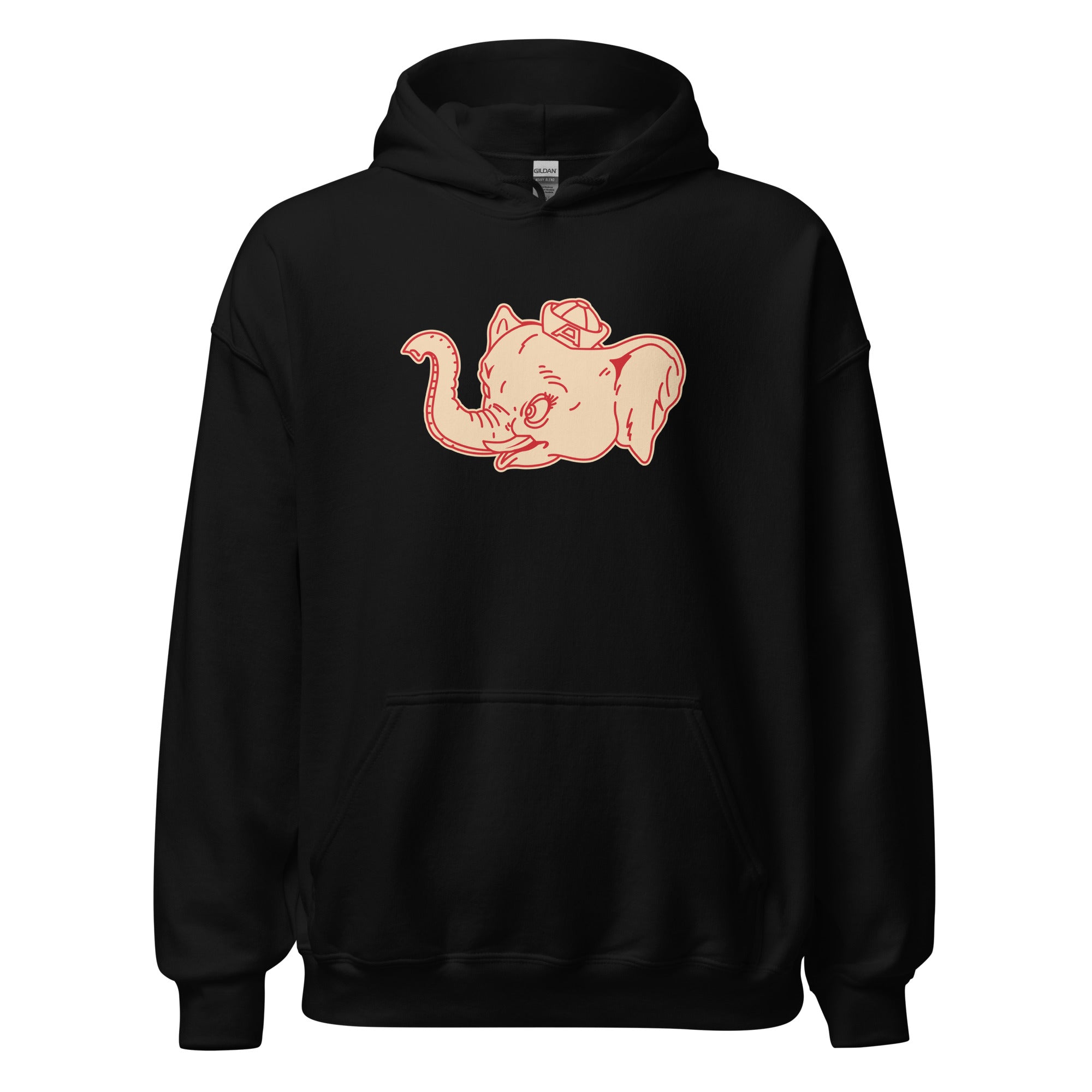 Vintage Alabama Sailor Hat Hoodie Sweatshirt Sport Shirt - 1940's Sailor Elephant Mascot Art
