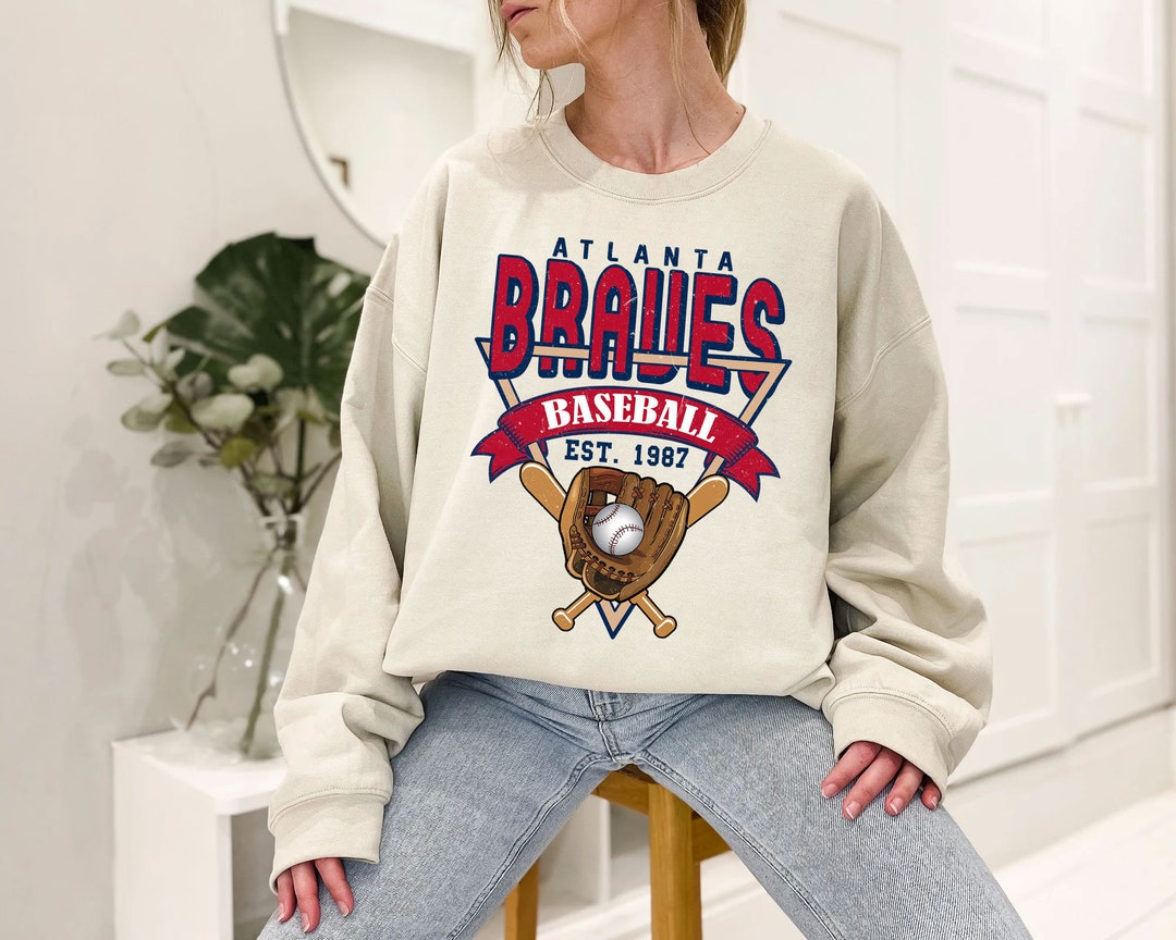 Vintage Atlanta Baseball Shirt, Atlanta MLB Shirt, Baseball Fan Gifts, Atlanta Fan Shirt