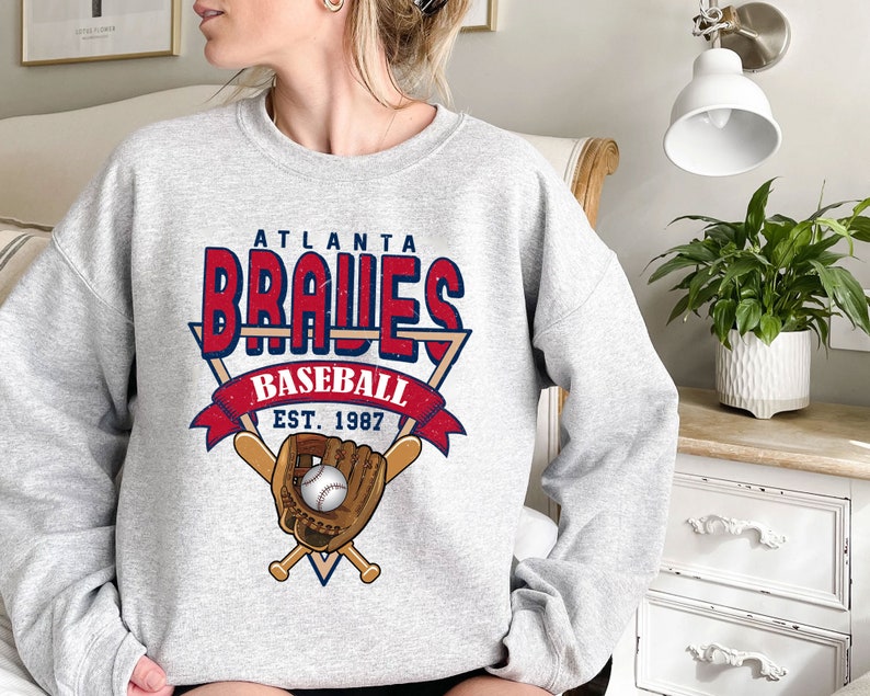 Vintage Atlanta Baseball Shirt, Atlanta MLB Shirt, Baseball Fan Gifts, Atlanta Fan Shirt - Image 2