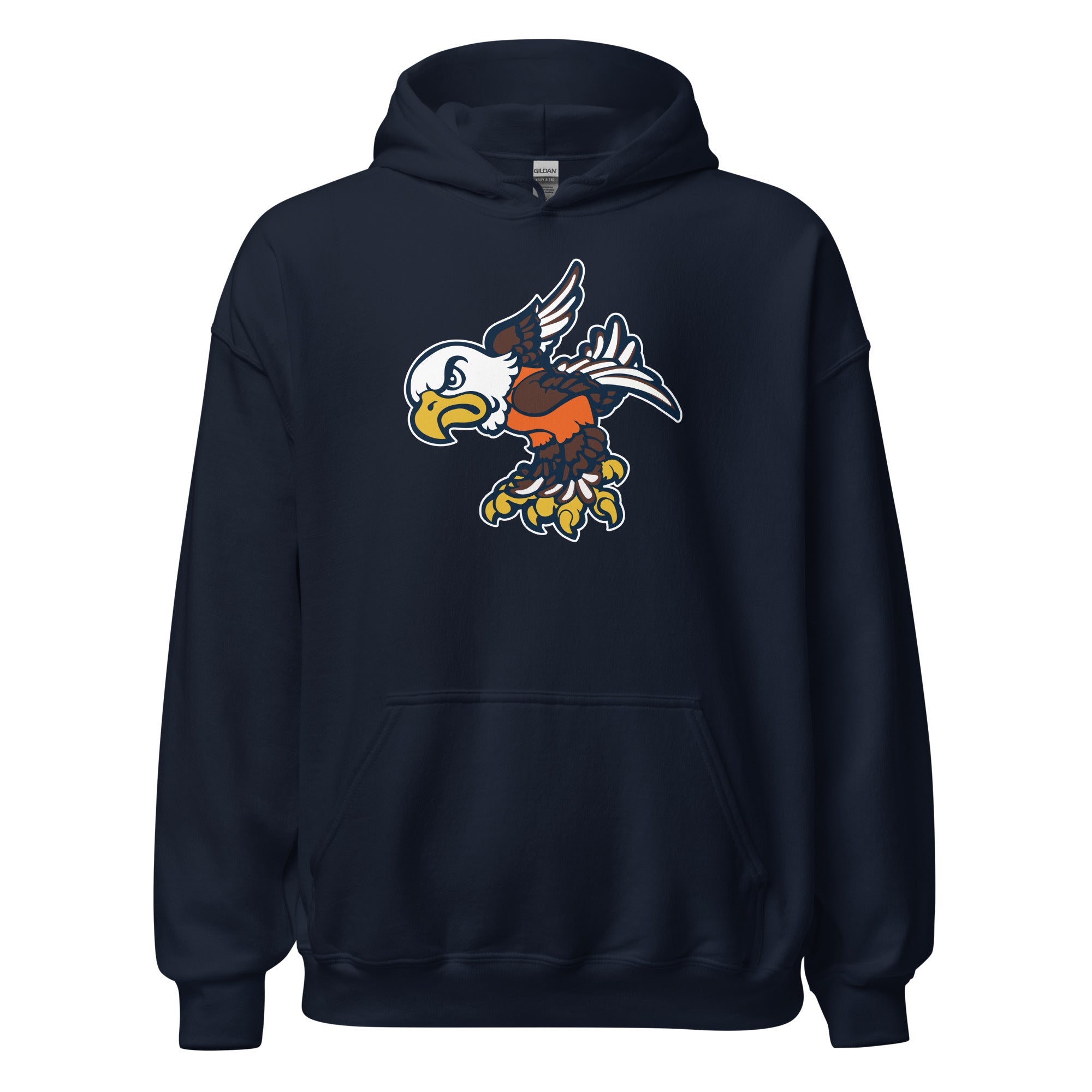 Vintage Auburn Hoodie Sweatshirt Sport Shirt - 1970's War Eagle Art - Image 2