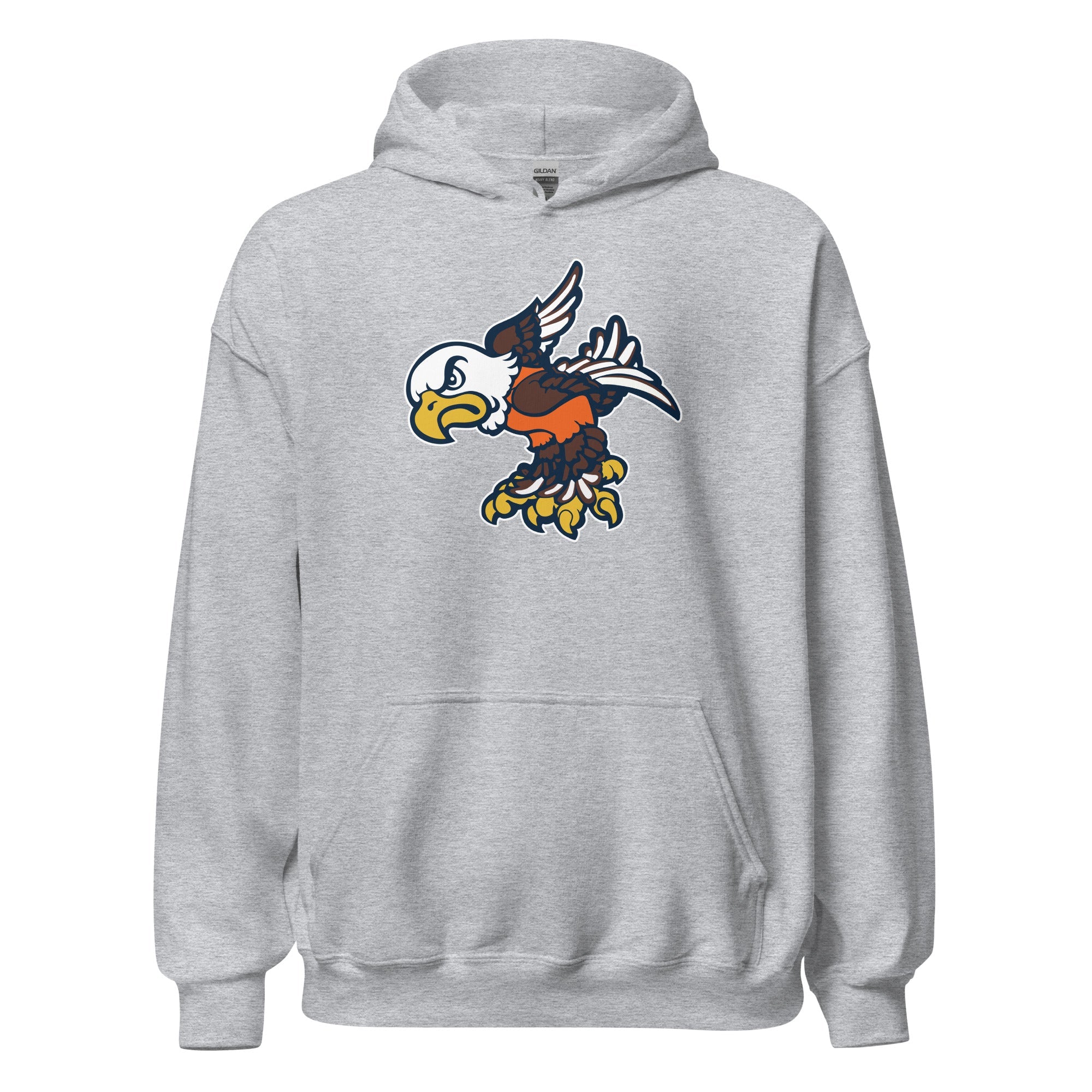 Vintage Auburn Hoodie Sweatshirt Sport Shirt - 1970's War Eagle Art - Image 4