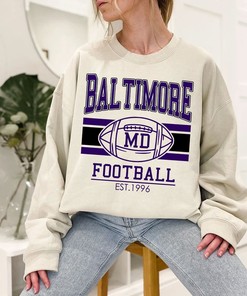Vintage Baltimore Football Sweatshirt, Retro Baltimore Football Shirt for NFL Fans