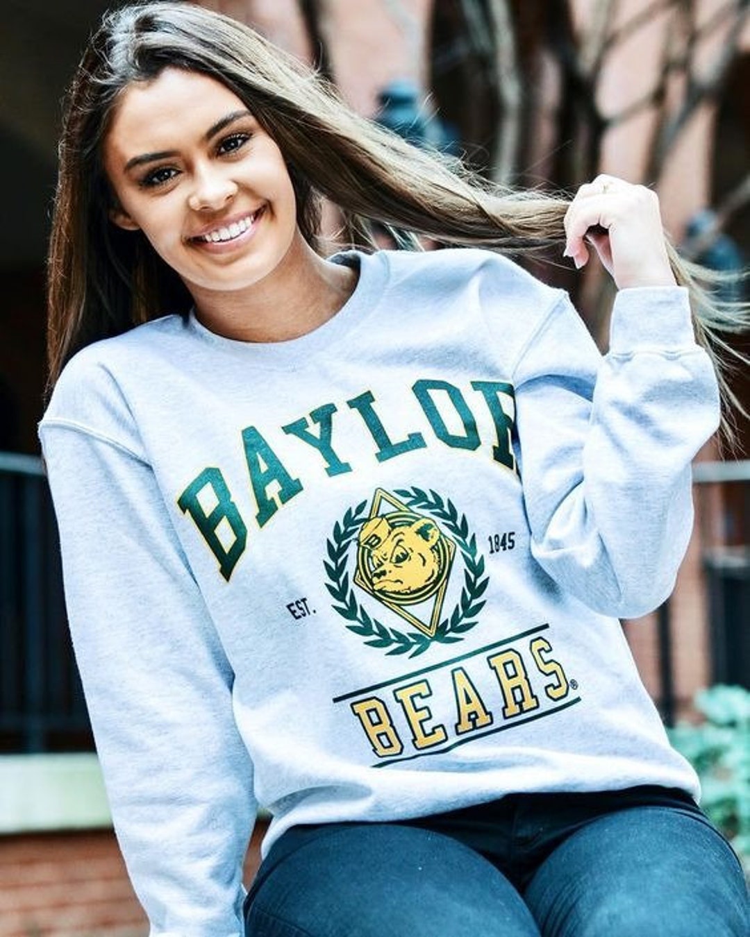 Vintage Baylor Bears EST 1845 Sweatshirt, Baylor University Shirt, NCAA Basketball Unisex T-shirt Sweater Hoodie