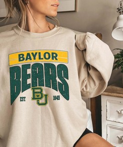 Vintage Baylor Bears EST 1845 Sweatshirt, Baylor University Shirt, NCAA Basketball Unisex T-shirt Sweater Hoodie Gifts for Fans