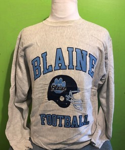 Vintage Blaine High School Bengals Football Minnesota 1980s Champion Reverse Weave Sweatshirt