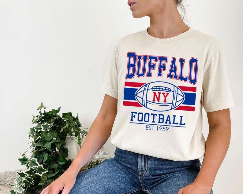 Vintage Buffalo Football Sweatshirt, Retro Buffalo Football Shirt for NFL Fans - Image 4