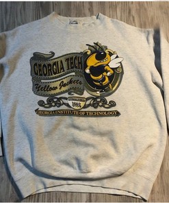 Vintage Capitol Georgia Tech Yellow Sweatshirt, Georgia Tech Yellow Shirt, Unisex Shirt Sweater
