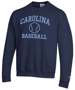 Vintage Champion North Carolina Tar Heels Baseball Icon Crewneck Pullover Sweatshirt, College Student Unisex Tee