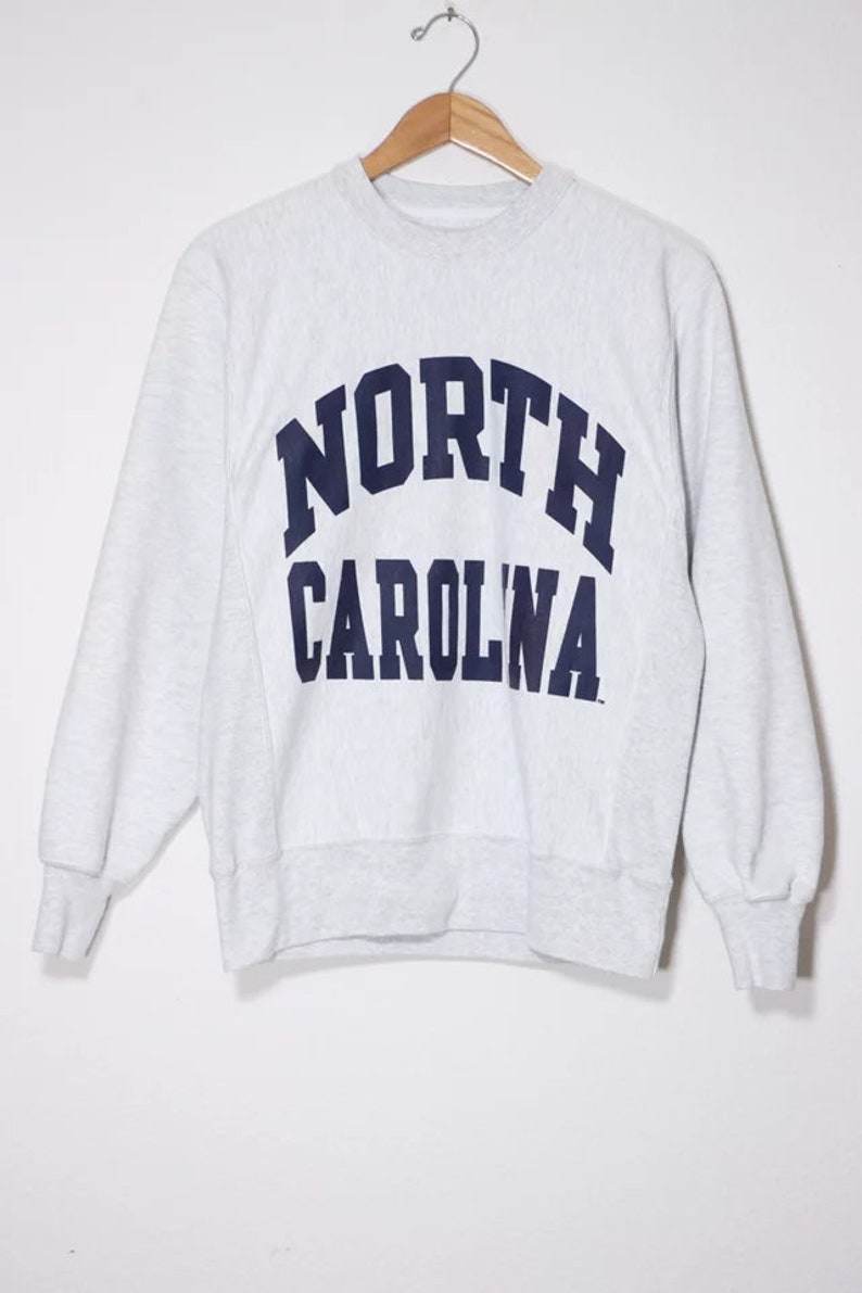 Vintage Champion University Of North Carolina Sweatshirt, University Of North Carolina, Unc Sweatshirt - Image 2