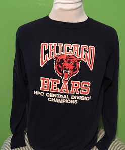 Vintage Chicago Bears 1980s NFL Football Nfc Central Divison Champions Sweatshirt Hoodie Shirt