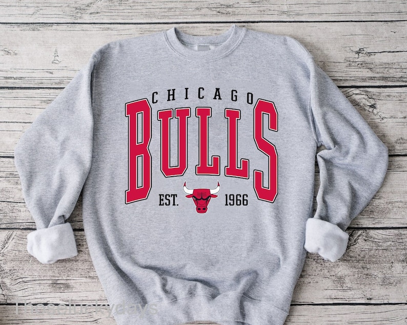 Vintage Chicago Bulls Sweatshirt, Chicago Basketball Hoodie, Chicago Bulls Shirt, Bulls Basketball Unisex Tee