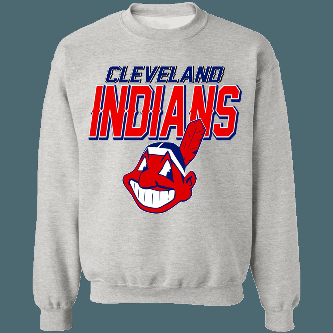Vintage Cleveland Guardians Chief Wahoo Crewneck Sweatshirt Hoodie Shirt Gifts for MLB Fans - Image 2