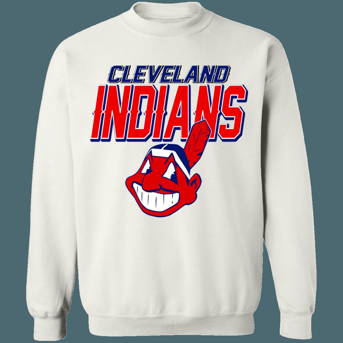 Vintage Cleveland Guardians Chief Wahoo Crewneck Sweatshirt Hoodie Shirt Gifts for MLB Fans - Image 3