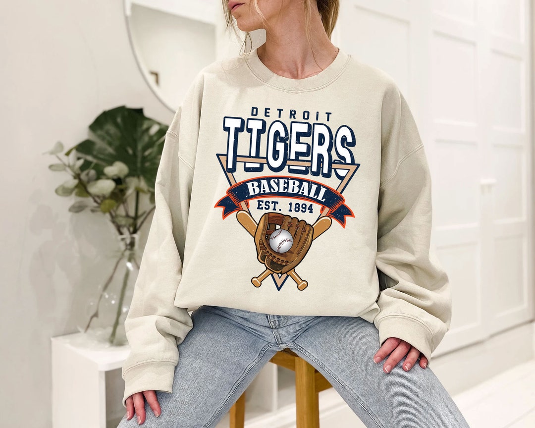 Vintage Detroit Baseball Shirt, Detroit MLB Shirt, Baseball Fan Gifts, Detroit Fan Shirt