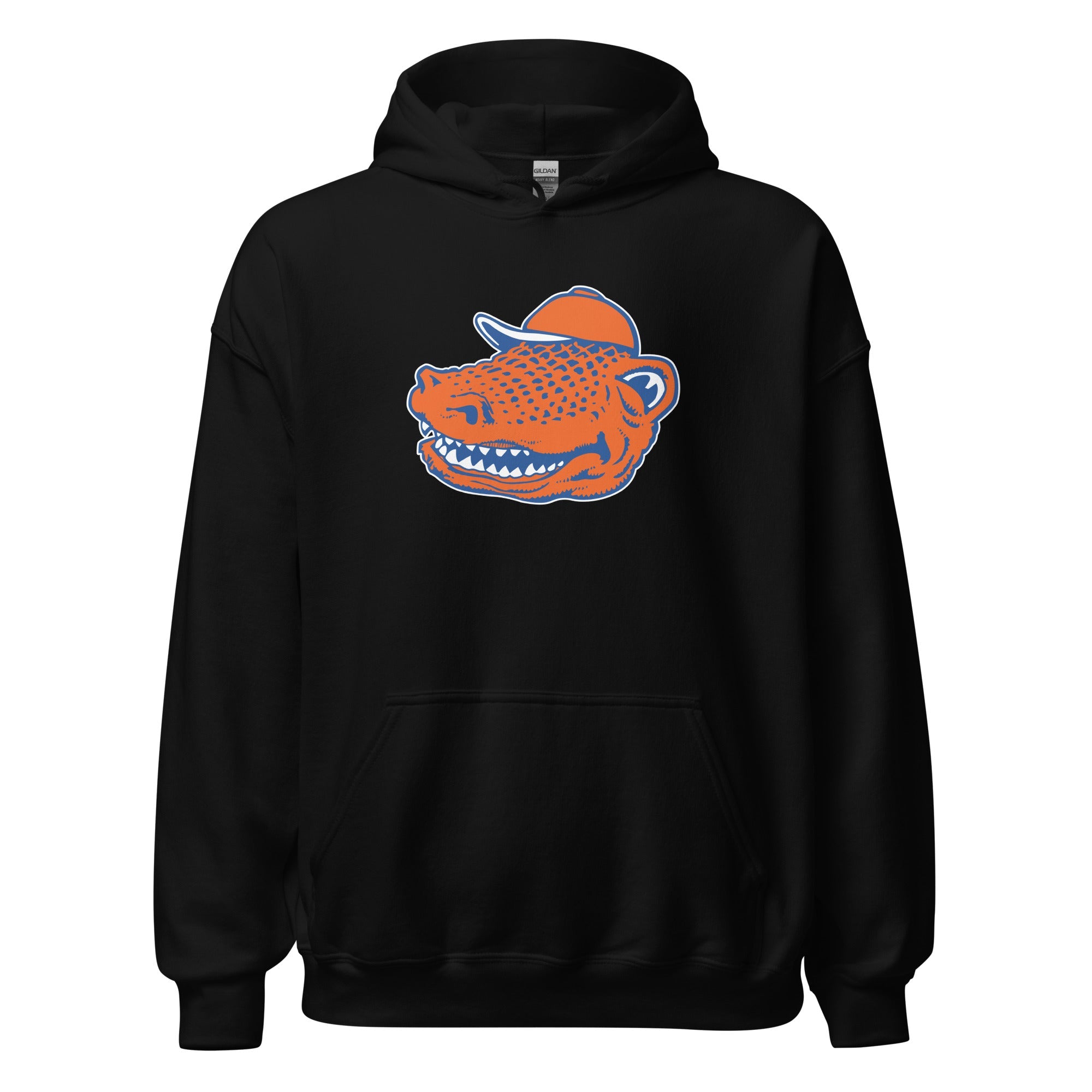 Vintage Florida Mascot Hoodie Sweatshirt Sport Shirt - 1950's Happy Gator Art - Image 2