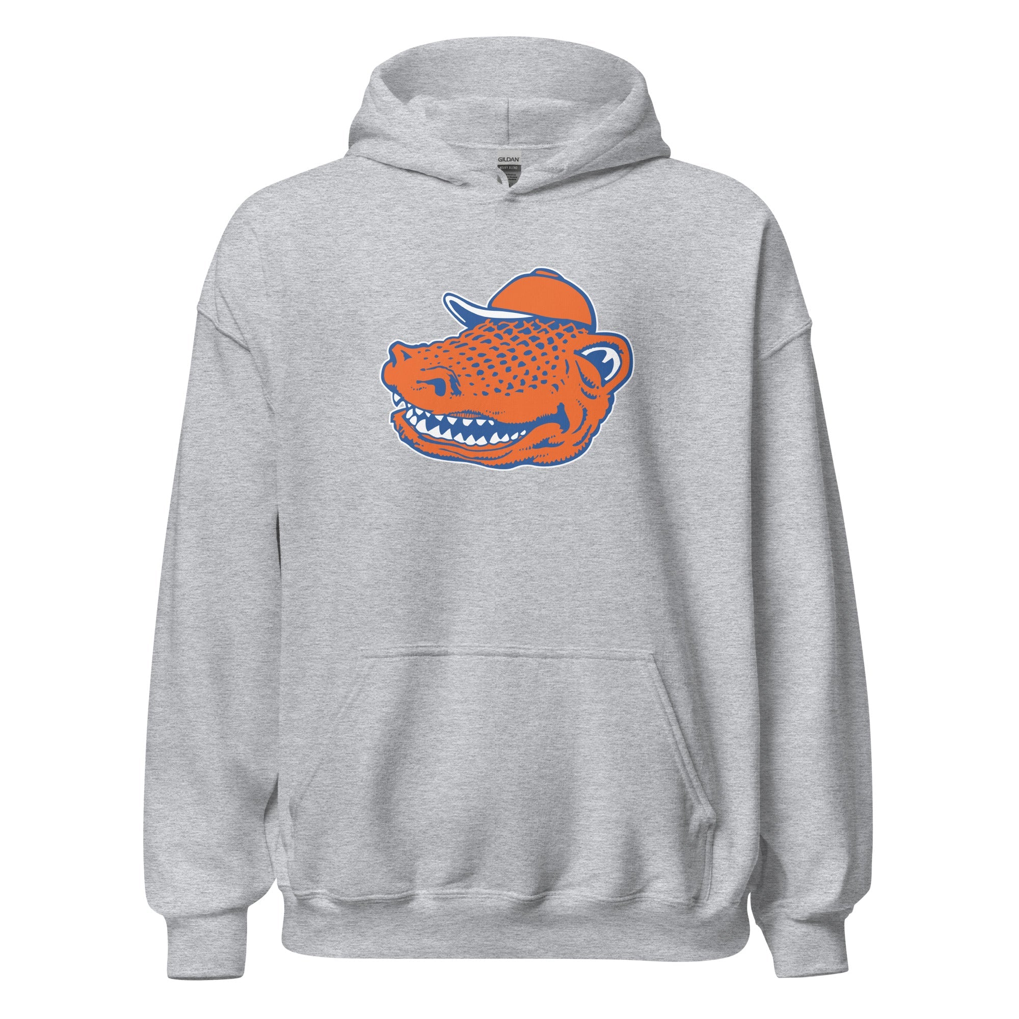 Vintage Florida Mascot Hoodie Sweatshirt Sport Shirt - 1950's Happy Gator Art - Image 4