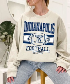 Vintage Indianapolis Football Sweatshirt, Retro Indianapolis Football Shirt for NFL Fans