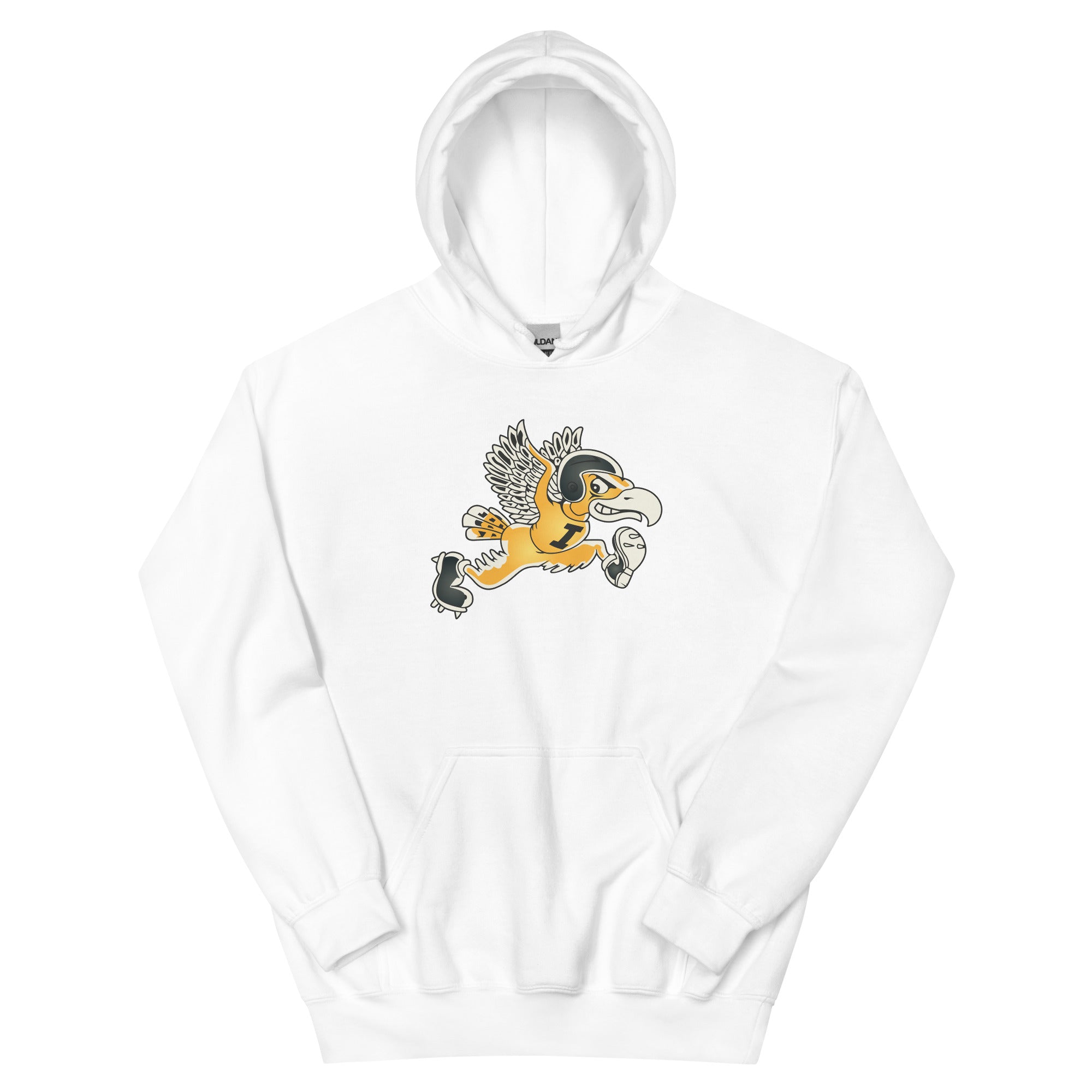 Vintage Iowa Hoodie Sweatshirt Sport Shirt - 1948 Hawkey Art