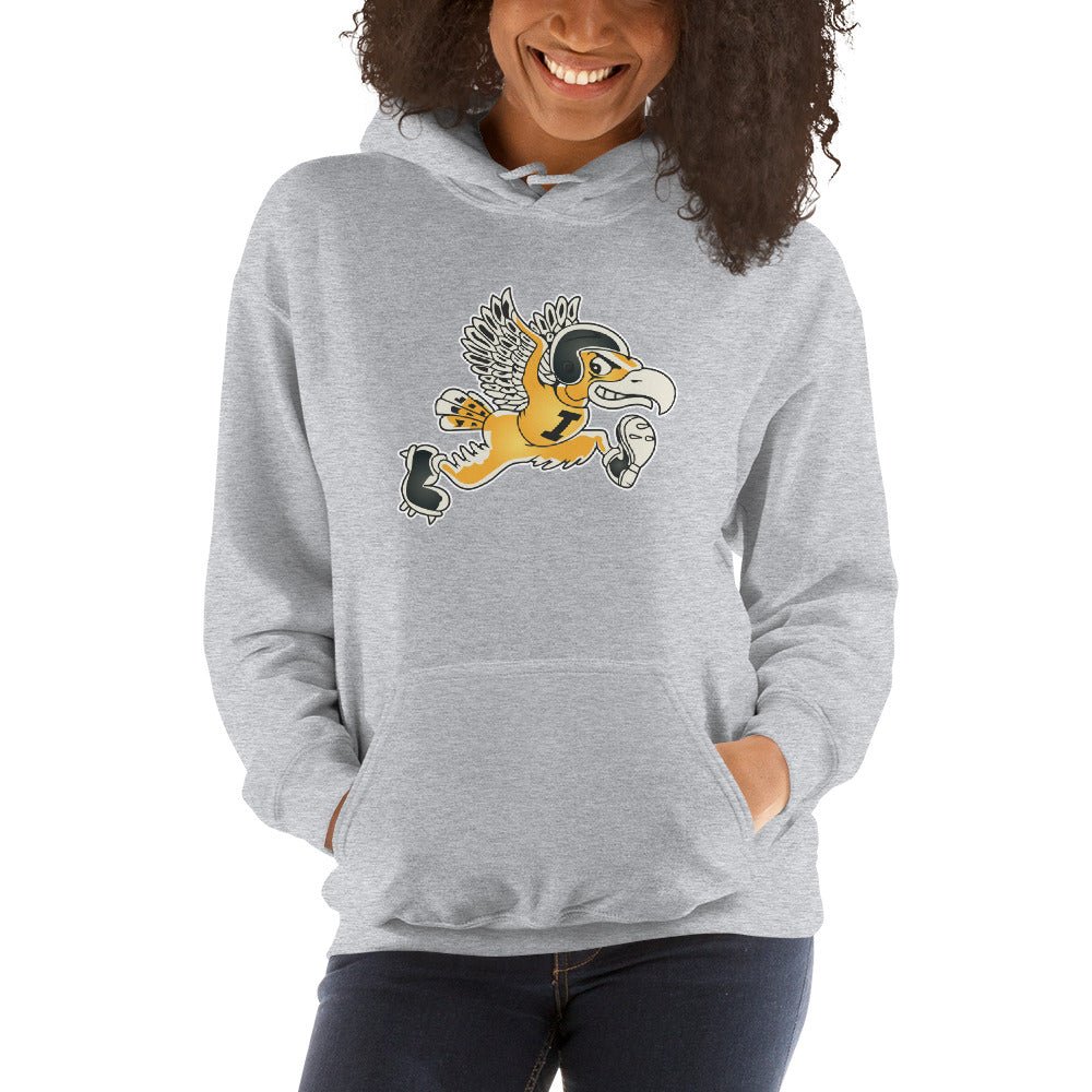 Vintage Iowa Hoodie Sweatshirt Sport Shirt - 1948 Hawkey Art - Image 4
