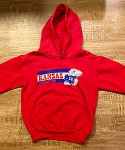 Vintage Kansas Jayhawks Red Hoodie
