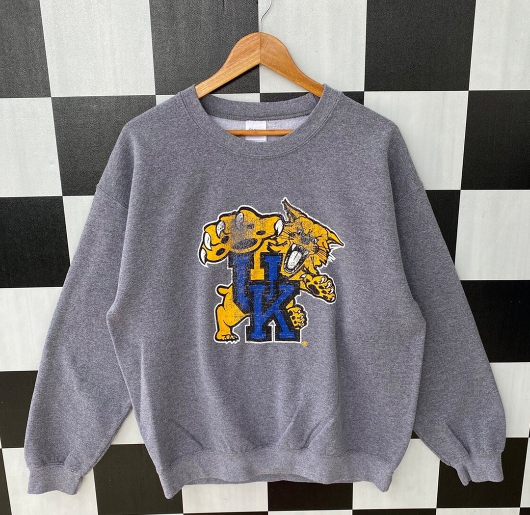Vintage Kentucky Wildcats Sweatshirt, Pullover University Kentucky Wildcats Print Shirt