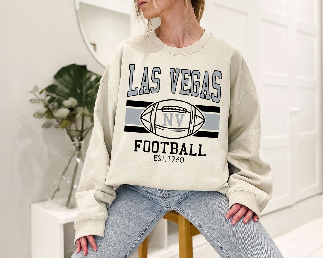 Vintage Las Vegas Football Sweatshirt, Retro Las Vegas Football Shirt for NFL Fans