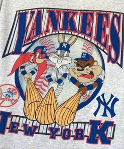 Vintage Looney Toons New York Yankees Shirt, New York Yankees Shirt, World Series Shirt