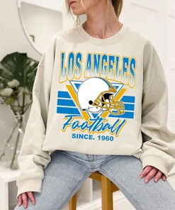 Vintage Los Angeles Football Crewneck Sweatshirt Hoodie Shirt Gifts for NFL Fans