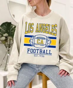 Vintage Los Angeles Football Sweatshirt, Retro Los Angeles Football Shirt for NFL Fans