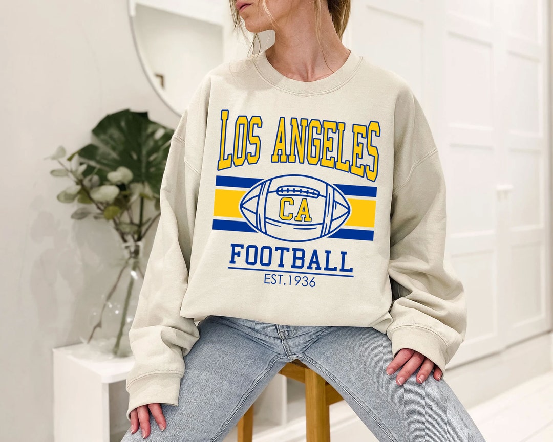 Vintage Los Angeles Football Sweatshirt, Retro Los Angeles Football Shirt for NFL Fans