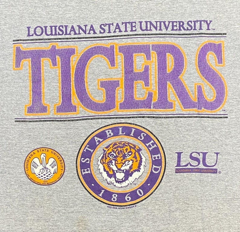 Vintage Louisiana State University T Shirt, Vintage Sweatshirt, Hoodie - Image 2