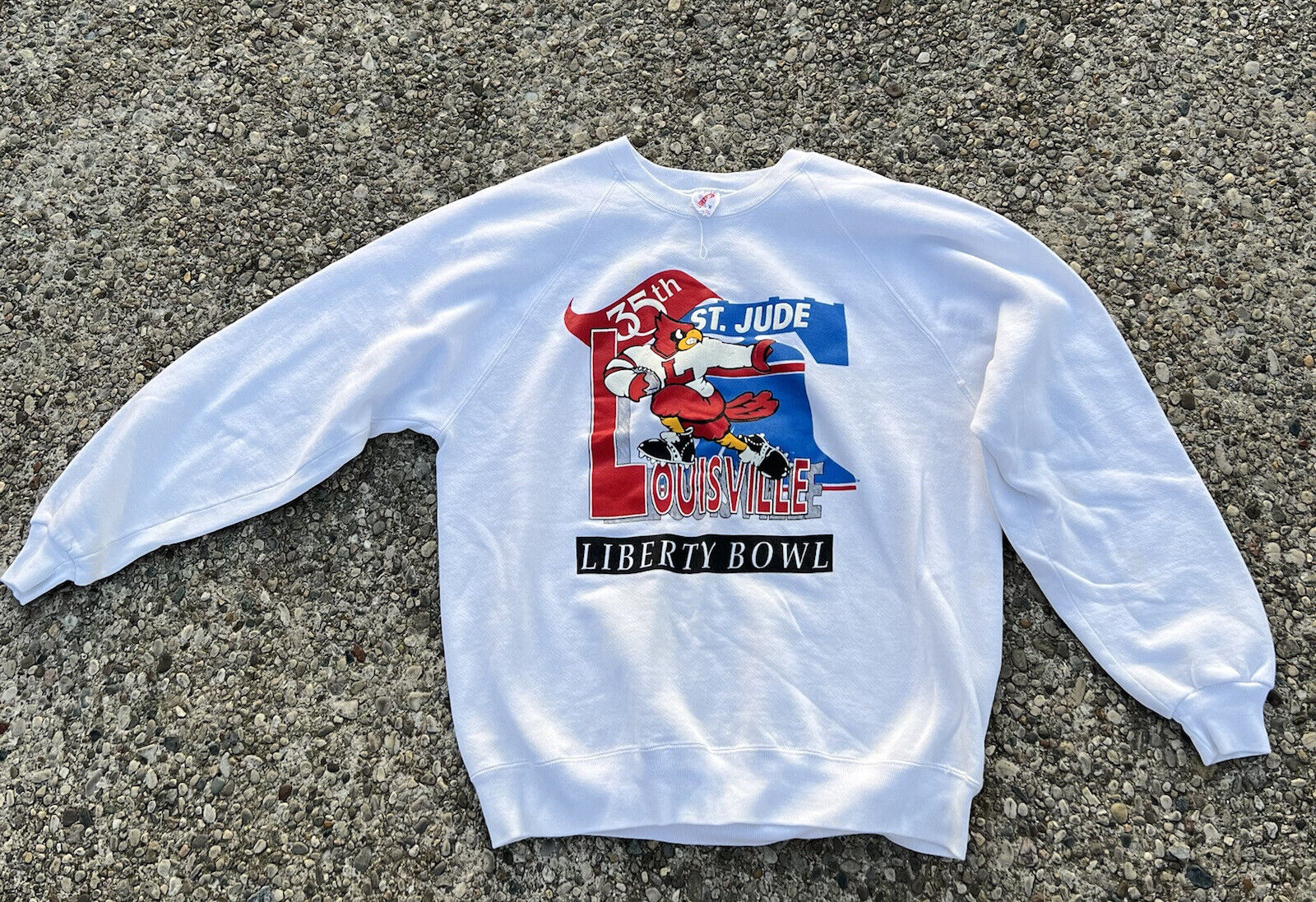 Vintage Louisville Cardinals Crewneck Sweatshirt St Jude Liberty Bowl Shirt Hoodie Full Size, Gift Fans