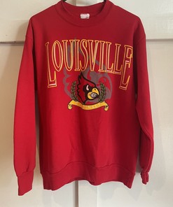 Vintage Louisville Cardinals Girardin Crewneck Sweater Reprinted,  Louisville Sweatshirt Gifts Fans