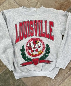 Vintage Louisville Cardinals Logo Sweatshirt, College Shirt, Ncaa Shirt, Vintage Shirt