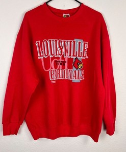 Vintage Louisville Cardinals Sweatshirt University Football Fan Shirt Hoodie Sweatshirtgifts Louisville Fans