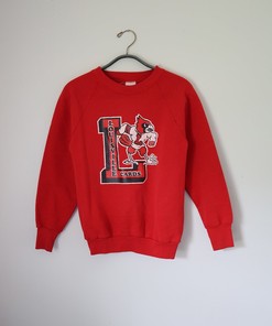 Vintage Louisville Sweatshirt, U Of L University Of Louisville Raglan Sweatshirt - 80S Vintage